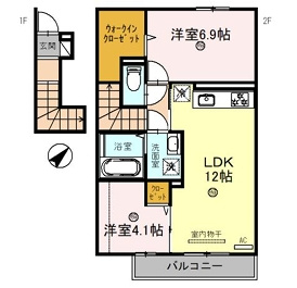 リコルド住吉の間取り