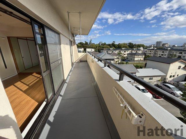 ソレイユ　ルヴァーン小曽根のバルコニー