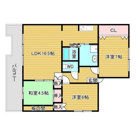 ソレイユ　ルヴァーン小曽根の間取り