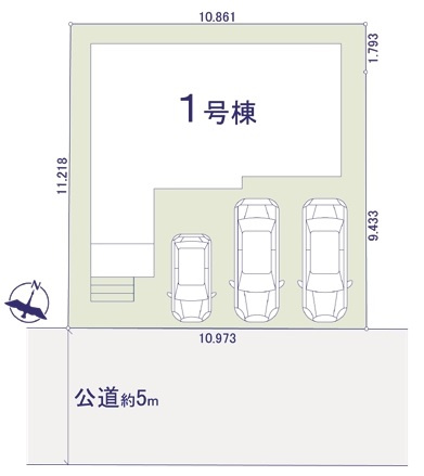 新築戸建　入間市新久の区画図