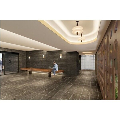 【エントランス】 | コンフォリア・リヴ博労町一丁目Q | 落ち着いたエントランスです