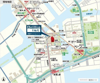 【地図】 | Brillia ist 東雲キャナルコート（ブリリアイスト東雲キャナルコート）