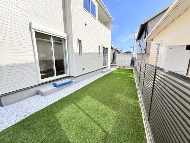 新築　前橋市北代田町　Heatful　Town　1号棟の庭|現地写真　前橋市北代田町　Heatful　Town　1号棟