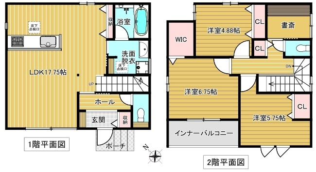 【間取り】 | ★ＡＶＡＮＴＩＡの分譲戸建★　　豊橋市高師町