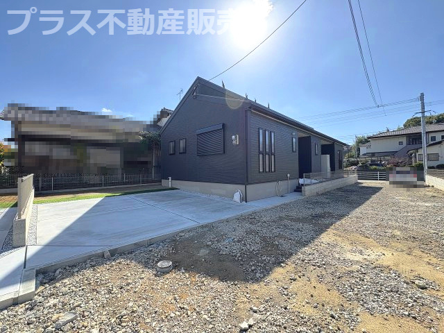 【外観】 | 糟屋郡新宮町夜臼2丁目・平屋　4号棟（全4棟）【仲介手数料無料・0円】 | 現地写真。同じ物件を見るなら、プラス不動産販売にお任せ下さい。