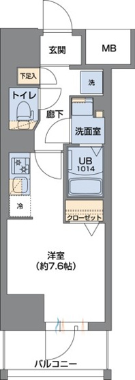 【間取り】 | Metrosa谷町六丁目South