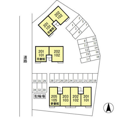 【区画図】 | ロイヤルタウン寺町 参番館