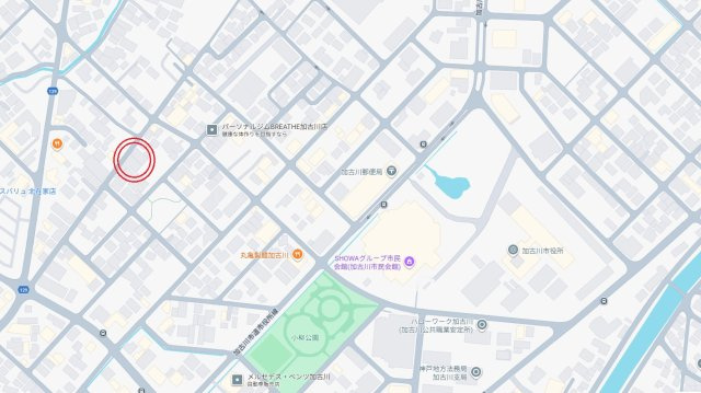 加古川市加古川町北在家4期（全1棟）新築の地図