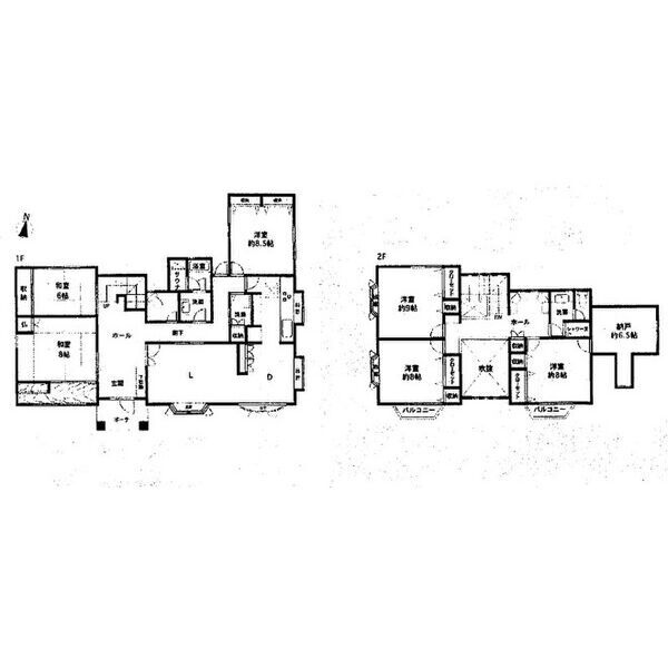 春日井市高森台戸建の間取り