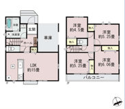 千葉市花見川区浪花町　新築分譲住宅A号棟の画像