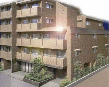 【外観】 | ルーブル中野富士見町伍番館 | 鉄筋コンクリート造のがっちりとした建物。