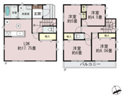 千葉市花見川区浪花町　新築分譲住宅B号棟の画像