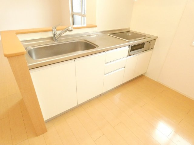 サワーフローラA棟のキッチン|サワーフローラ