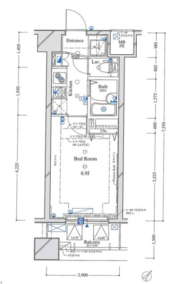 【間取り】 | ＡＲＴＥＳＳＩＭＯ　　ＦＯＮＴＥ