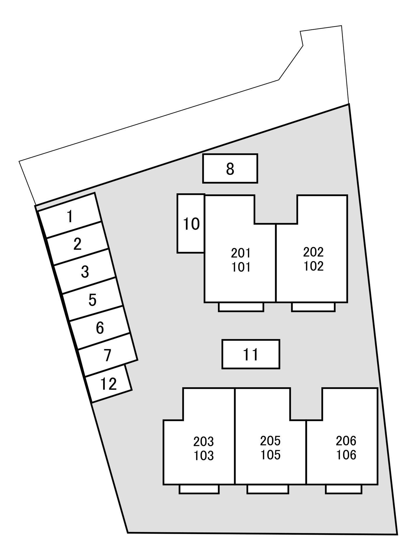 セジュール安倉の区画図