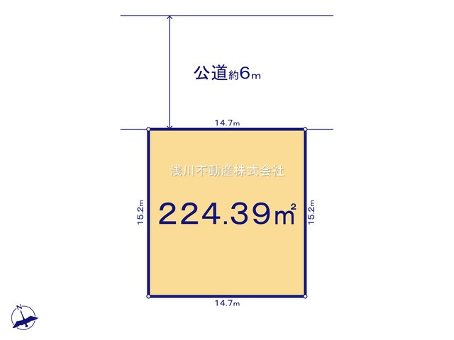 八王子市　宇津木町　建築条件付き売地の土地図