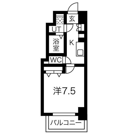 【間取り】 | ワールドアイ難波南ミラージュ