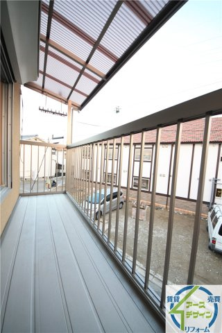 ウララハウス2のバルコニー