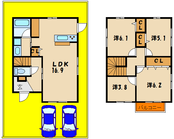 ミュージア茜の間取り
