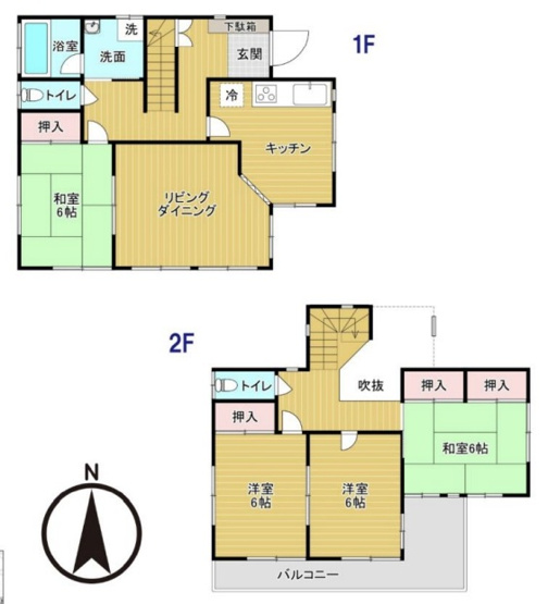 【間取り】 | 佐波郡玉村町大字樋越　中古住宅