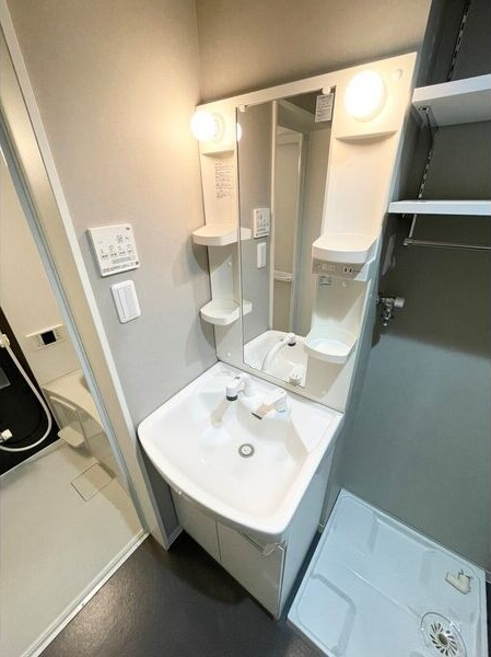 Monstera　春敲の洗面所