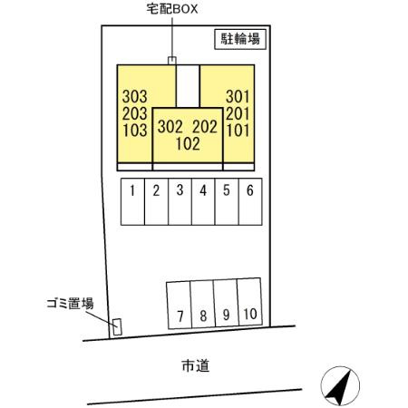 コンフォート武蔵の区画図