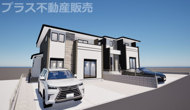 【外観】 | 福岡市早良区重留2丁目2期　1号棟（全2棟）【仲介手数料無料・0円】 | 現地写真。同じ物件を見るなら、プラス不動産販売にお任せ下さい。