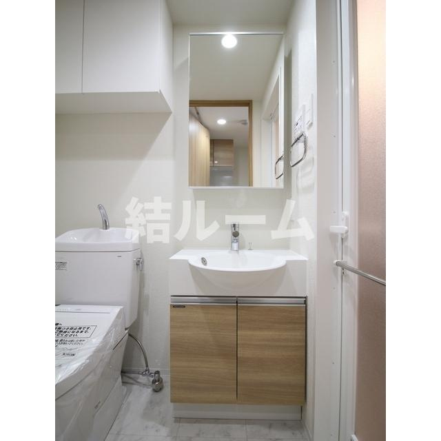 板橋区栄町の賃貸マンションの洗面所