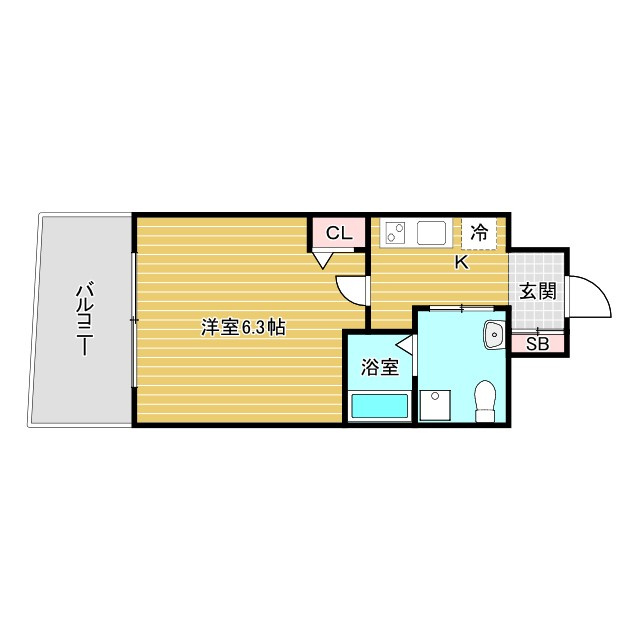 セレニテ江坂ルフレの間取り
