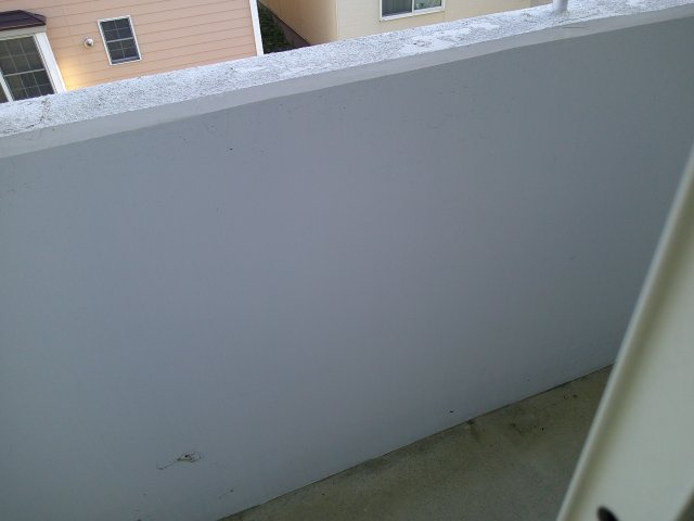 ﾏｰﾍﾞﾘｯｸ帯広東のバルコニー