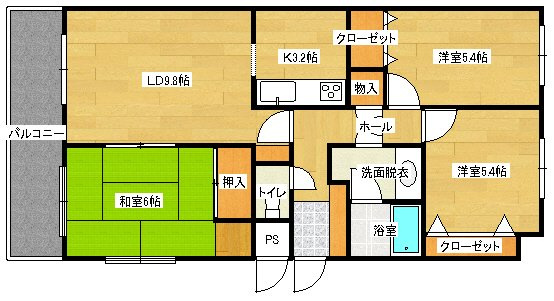 プリメール花畑の間取り