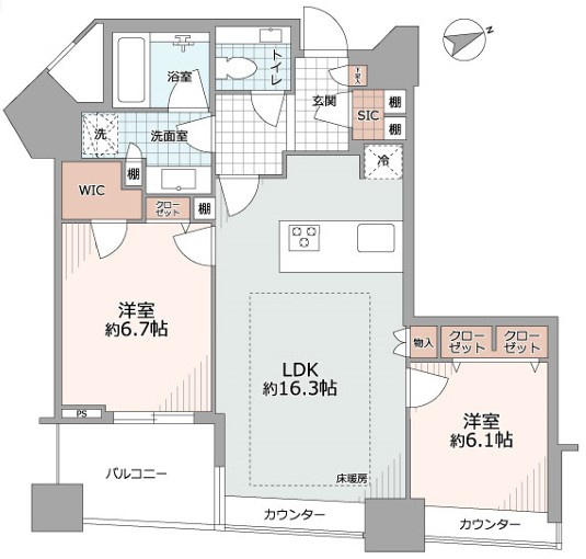 【間取り】 | パークコート赤坂ザタワー