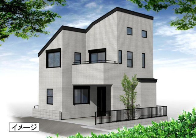 横浜市旭区東希望が丘 新築戸建て【仲介手数料無料】の外観パース