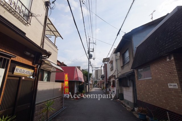 【前面道路含む現地写真】 | 東大阪市足代1丁目 | 三方角地！【南側前面道路：幅員約4.5ｍ☆】