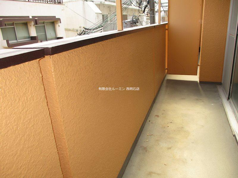 明神マンション2号のバルコニー