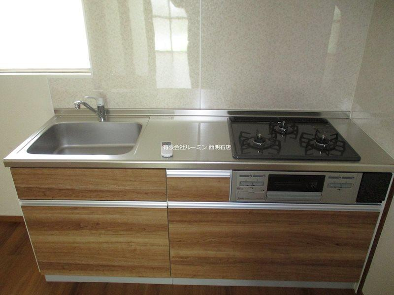 明石市西明石東町の賃貸マンションのキッチン