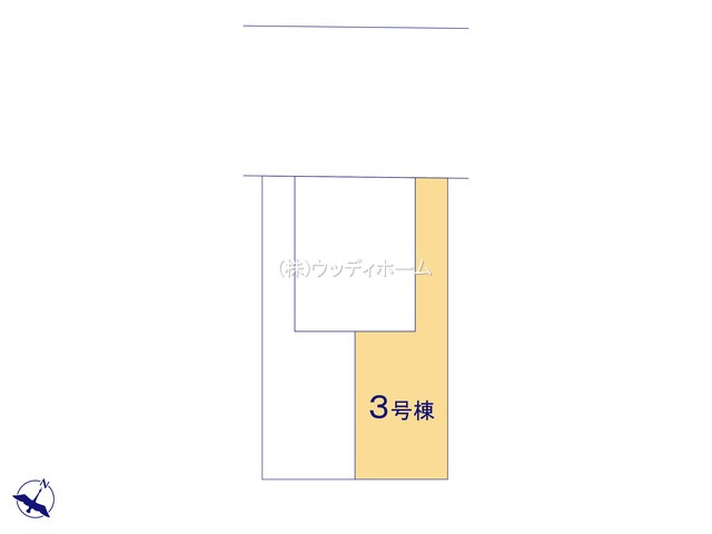 越谷市東越谷第8　新築一戸建て　3号棟の区画図