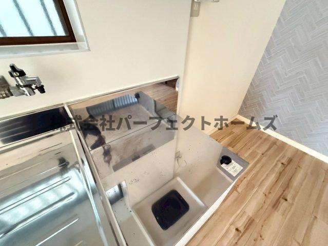 美井町戸建　賃貸のキッチン|お料理しやすいキッチンです