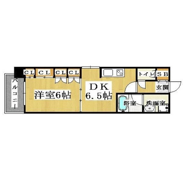 CITY　SPIRE難波WESTの間取り