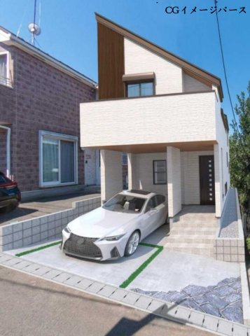 横浜市旭区今宿町 新築戸建て【仲介手数料無料】の外観パース