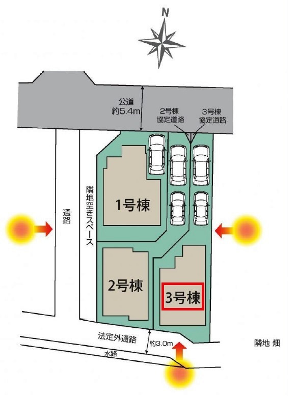 東村山市野口町３丁目・全3棟　新築一戸建　3号棟の設備