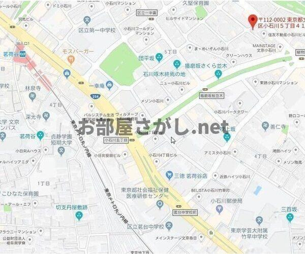 ZESTY小石川の地図