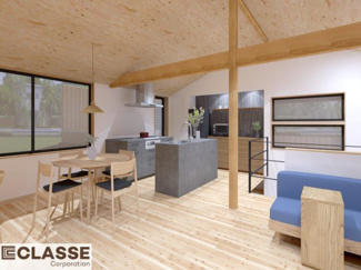 【完成予想図】 | 宇治市槇島町外　売土地　建築条件付き | 参考プランになりますので、お客様のお好みの外観を一緒に作らせていただきます。外壁には、メンテナンスが楽な光セラを採用しており、汚れがつきにくく、色あせもしにくいのでおススメです！