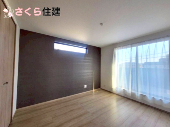 ハートフルタウン上戸祭町2期　Ａ号棟の洋室|２階７帖の洋室◎各居室には十分な収納を完備しています◎