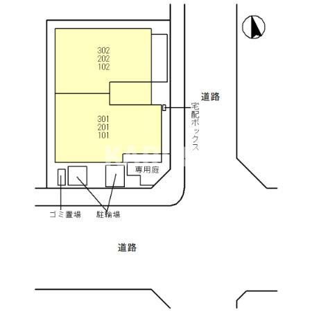 クラシスト新今里の区画図