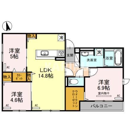 クラシスト新今里の間取り
