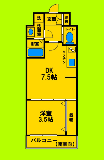 【間取り】 | Excellent Kishibe | ゆとりある室内空間と生活動線にこだわった間取りです♪