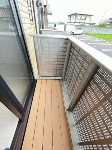 ソレイユ上諏訪のバルコニー