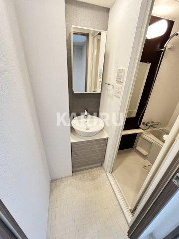 エスリード大阪城南グランデュクスの洗面所|コンパクトで使いやすい洗面所