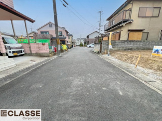 【前面道路含む現地写真】 | 宇治市槇島町外　売土地　建築条件無し